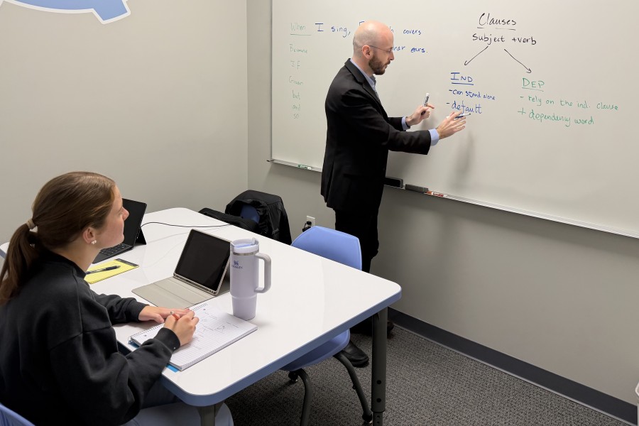 Math Around the Corner tutor tutoring student for the SAT