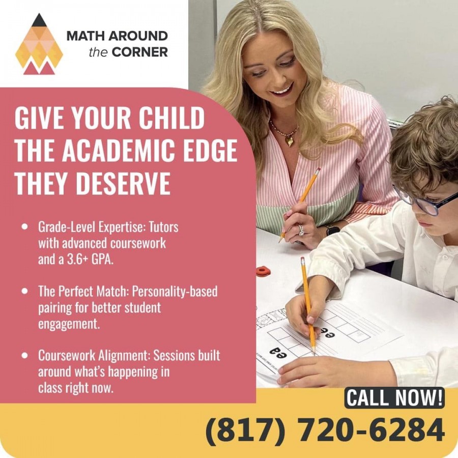 Math tutor helping a child with worksheets during a one-on-one session