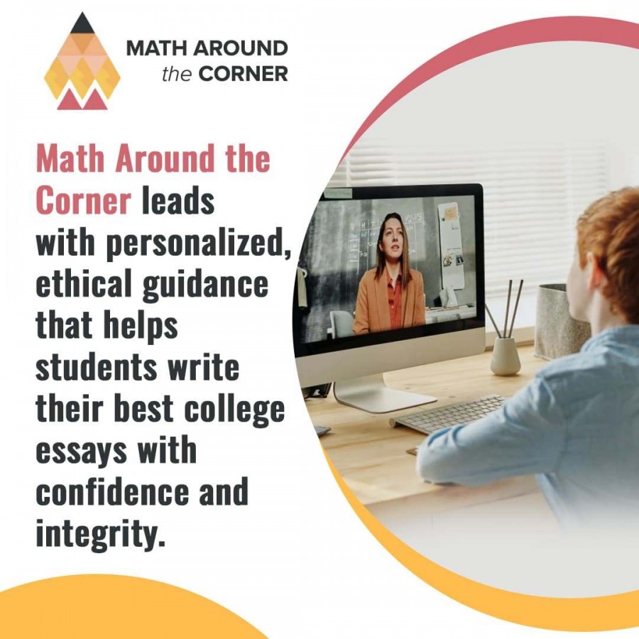 Student receiving ethical tutoring support to improve college essay structure.