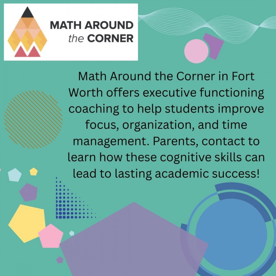Math Around the Corner offers executive functioning coaching to help students improve focus, organization, and time management.